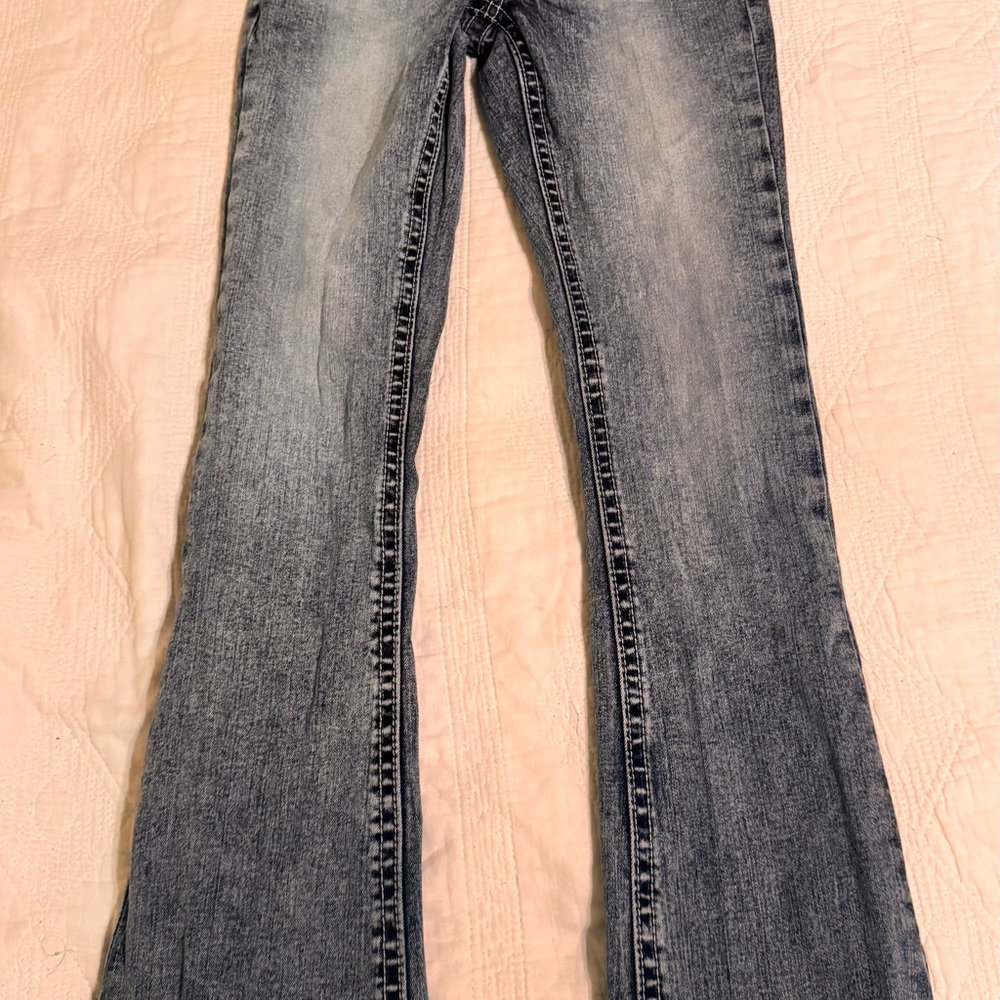 Jean Stylish Washed Flare Jeans